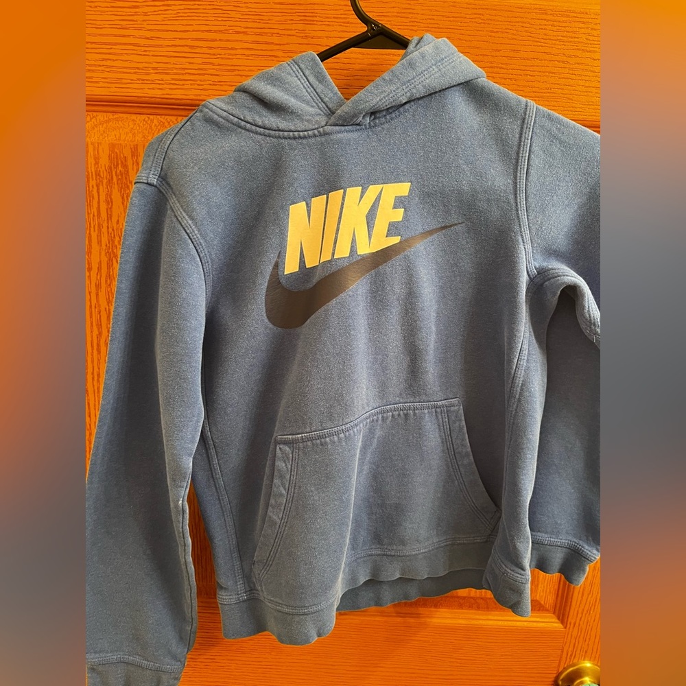 Youth Nike blue hoodie size L